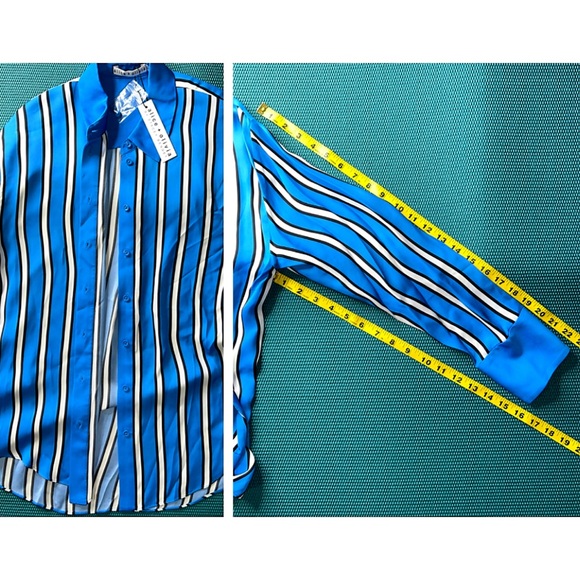 Alice + Olivia Dimitra Oversized High Low Button Down Shirt - Picture 14 of 16